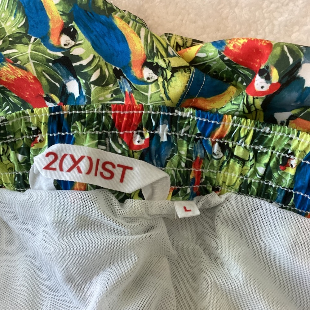 Fun and colorful parrots pattern – Ibiza swim shorts by 2xist - Picture 8 of 11